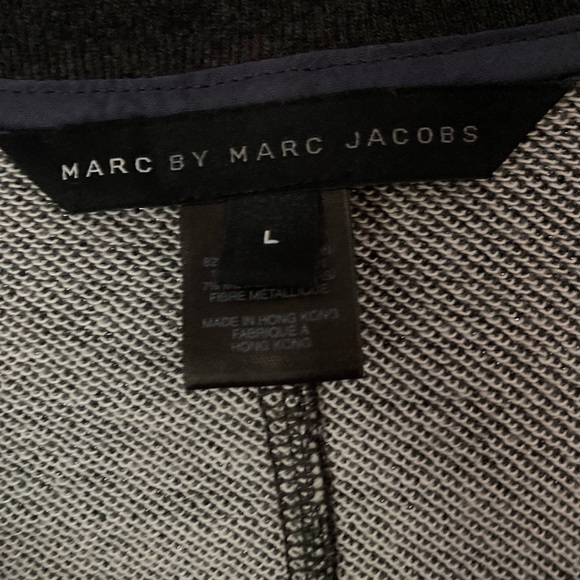 Marc By Marc Jacobs women’s gray shimmer 3/4 button down pull over vest NWOT - Picture 6 of 16